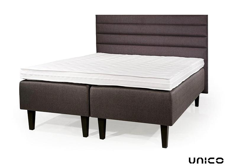 Sensus box spring bed with headboard